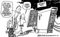 Карикатура на тему сделки Yahoo и Microsoft
