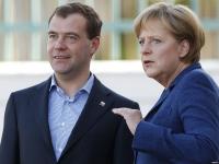 Ангела Меркель и Дмитрий Медведев