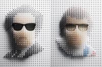 Портреты из деревянных колышков