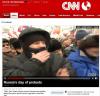 CNN показало репортаж о сегодняшнем «марше миллионов»— снег и митингующие в шапках-ушанках