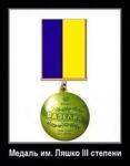 Медаль им. Ляшко III степени