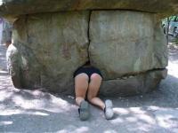 Девушка застряла