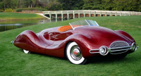 [Любовь с первого взгляда] Оригинальный Buick Streamliner Нормана Тимбса 1948 года после реставрации. Дерево и авиационный алюминий