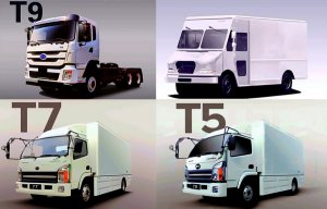 Китайская компания BYD представила линейку электрических грузовиков