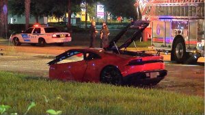 В Орландо водитель разбил новую Ламборгини на третий день после покупки