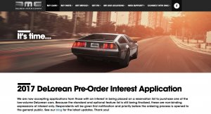 Начался прием заявок на новые DeLorean DMC-12