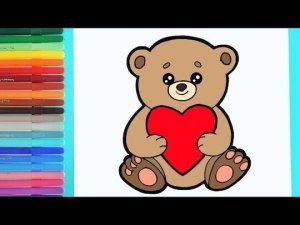 Рисуем мишку, от простого к сложному, секреты создания милых образов