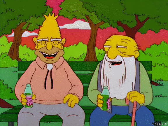 Grandpa Simpson and Jasper